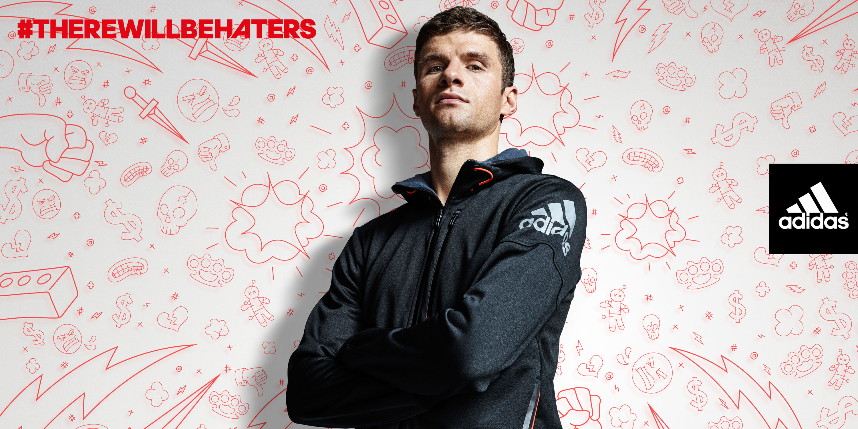 #There will be Haters Campaign, football, Thomas Müller, Detlef Schneider Photography